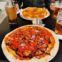 BBQ Pizza at The Tube Bar in Luxembourg City