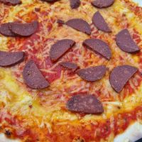 BBQ pizza at The Tube Bar in Luxembourg City