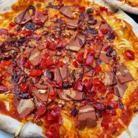 pepperoni pizza at The Tube Bar in Luxembourg City