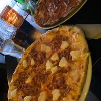 Pizza Hawaï et pizza chorizo   at The Tube Bar in Luxembourg City
