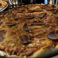 Chorizo pizza  at The Tube Bar in Luxembourg City