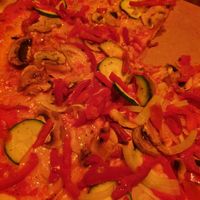 gemüse pizza at The Tube Bar in Luxembourg City