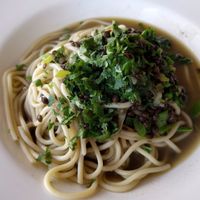 Garlic & Parsley Fettucini  at Greens Restaurant in San Francisco