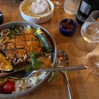 Tofu dish #Veganuary at Greens Restaurant in San Francisco