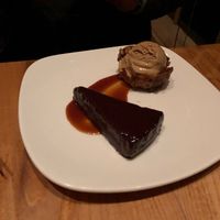 Vegetarian chocolate torte at Greens Restaurant in San Francisco