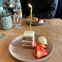 Vegan cake at Greens Restaurant in San Francisco