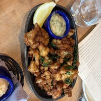 Fried cauliflower   at Greens Restaurant in San Francisco