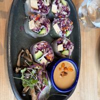 Fresh spring rolls  at Greens Restaurant in San Francisco