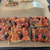 Focaccia (vegan) at Daniele Pizza al Taglio in Lanzarote