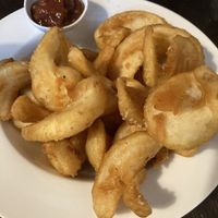 Twirly chips at Snag & Brown in Annerley
