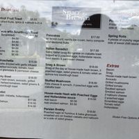 Food menu at Snag & Brown in Annerley