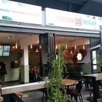 Outside at Lekker Vegan Cafe - Kloof St in Cape Town