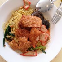 Mushrooms noodles at Tanaka Vegetarian 巧田中素食 - Bukit Gombak in West Singapore