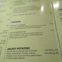 Menu at Granny Dowbekins Tearooms in Penrith
