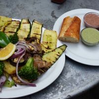 vegetable sampler at Herbivore - Mission District in San Francisco