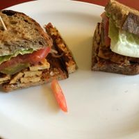 Barbeque Tempeh Sandwich - it was meh. at Herbivore - Mission District in San Francisco