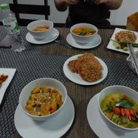 Food spread at We Love Green in Chiang Mai