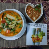 Tom yum. at We Love Green in Chiang Mai