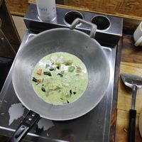 Green curry at We Love Green in Chiang Mai