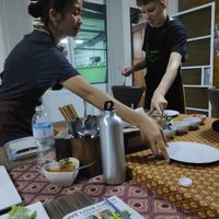 Fresh spring roll at We Love Green in Chiang Mai