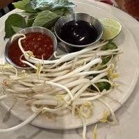 Vegan pho toppings  at Coco Thai Cuisine in Orlando