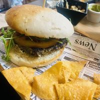 Vegan burger   at Txinuk in Getxo