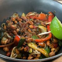 Vegan noodles at Volt in Geel