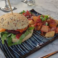 Vegan burger (gf option available too) at Volt in Geel