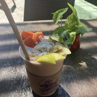 Smoothie of the day, out of this world!  at Veganautas Smoothie Bar in Loreto