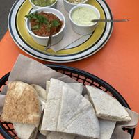 Dips mit warmem Pita Brot  at Kate's Joint in Copenhagen