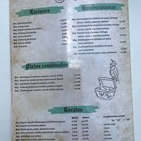 Menu beganoa  at Bizargorri Taberna in San Sebastian
