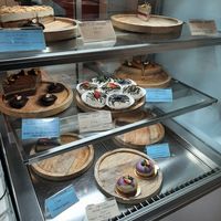 Cake selection at Plantmilkyway in Budapest