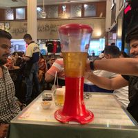  Tower of beer! Always a hit... at Leopold Cafe in Mumbai