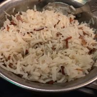 Delicious onion rice! at Leopold Cafe in Mumbai