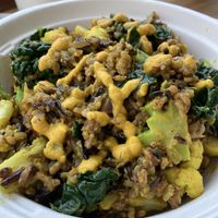 Wild mushroom “risotto” bowl   at Barefoot Zone in Captain Cook