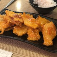 Mushroom Quobalow(?)(Fried mushroom with sweet sauce) at Sonogong Maratang 손오공 마라탕 - Hongdae in Seoul