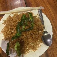 Fried mushrooms   at Kapphet Vegan in Vang Vieng