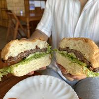 Vegan burger  at Kapphet Vegan in Vang Vieng