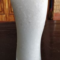 Coconut smoothie (made with coconut water & flesh) at Kapphet Vegan in Vang Vieng