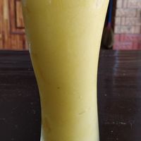 Mango smoothie at Kapphet Vegan in Vang Vieng