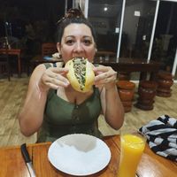 Tasty and big too 😜 at Kapphet Vegan in Vang Vieng
