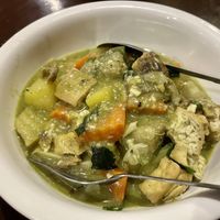 Green curry   at Kapphet Vegan in Vang Vieng