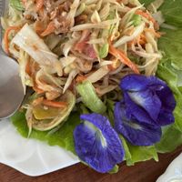 Papaya saladd #Veganuary at Kapphet Vegan in Vang Vieng