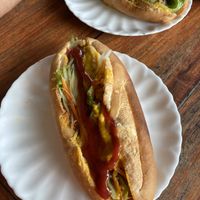 Tofu sandwich   at Kapphet Vegan in Vang Vieng