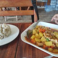 Sweet and sour tofu at Kapphet Vegan in Vang Vieng