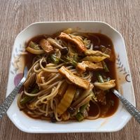 Spaghetti   at Kapphet Vegan in Vang Vieng