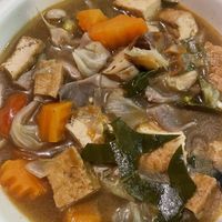 Tom yam  at Kapphet Vegan in Vang Vieng