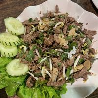 Laarb  at Kapphet Vegan in Vang Vieng