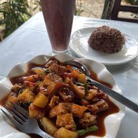 Sweet’n’sour Tofu  at Kapphet Vegan in Vang Vieng