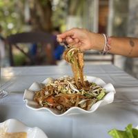 Pad Thai  at Kapphet Vegan in Vang Vieng